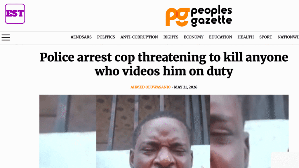 A Nigerian Police Officer was Arrested