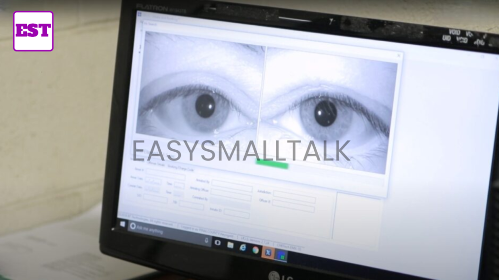 Desktop view of the scanning process as ICE Is Scanning the Eyes of Immigrants in Their Homes and