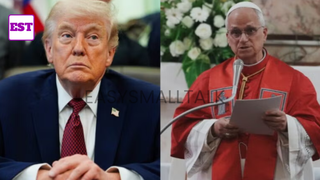 Image as Trump is fighting Pope Leo on Iran and AI