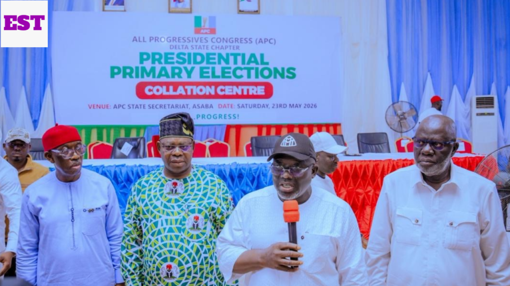 The chairman presenting the counts of votes